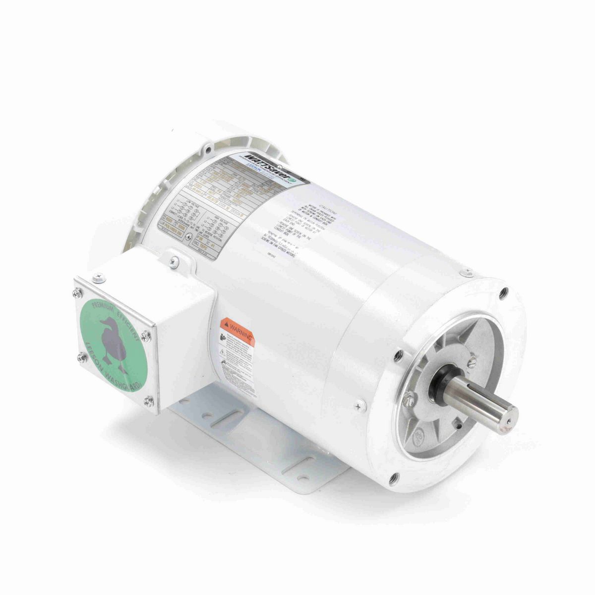 LEESON White Duck™ General Purpose Motor, 1 & 1 HP, 3 Ph, 60 & 50 Hz, 230/460 & 190/380 V, 1800 & 1500 RPM, 143TC Frame, TEFC - 121867.00
