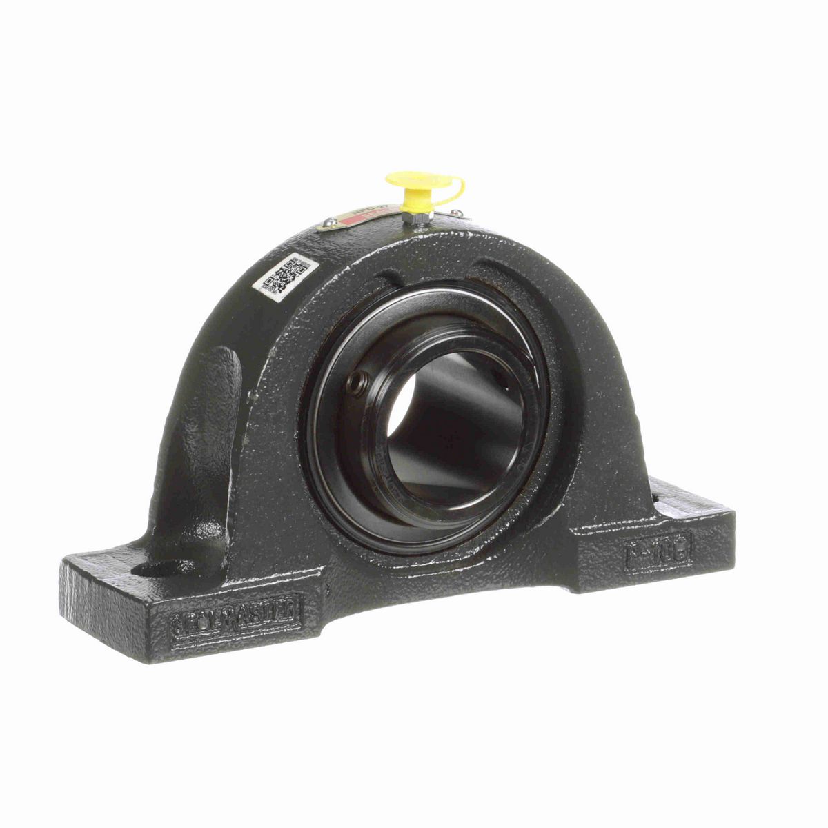 Sealmaster Mounted Cast Iron Two Bolt Pillow Block Ball Bearing - 52100 Bearing Steel, Black Oxided - Double Setscrew Lock - NPD-27