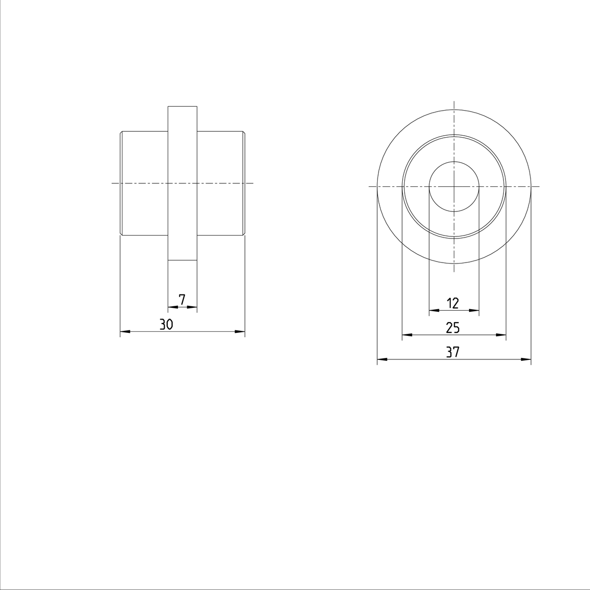 Вращающаяся линейная втулка с радиальным шарикоподшипником Bosch Rexroth KBROR-12-DD [R066321200]