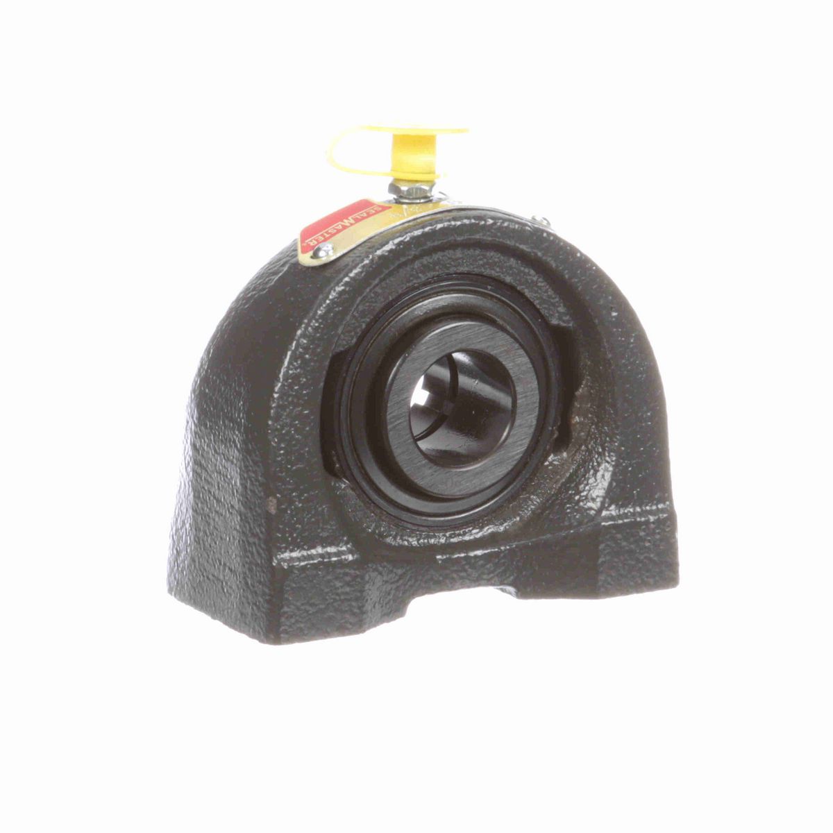 Sealmaster Mounted Cast Iron Tapped Base Pillow Block Ball Bearing - 52100 Bearing Steel, Black Oxided - Concentric Lock - TB-12T