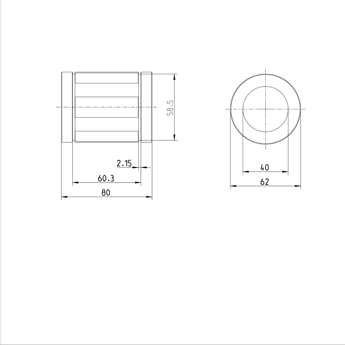 Суперлинейная втулка Bosch Rexroth KBA-40-DD [R067024040]