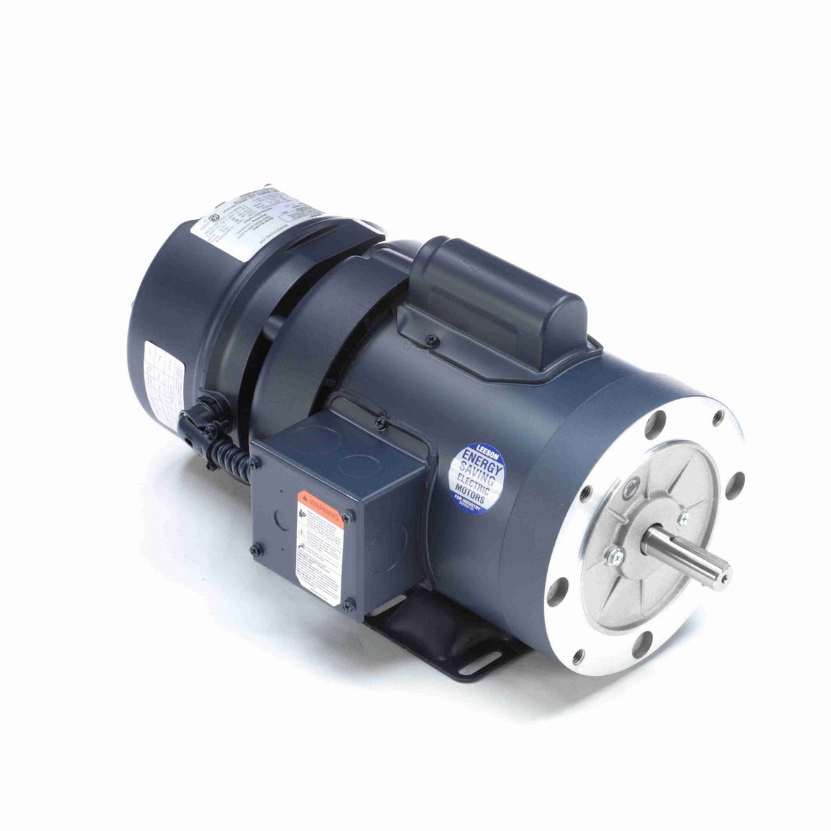 LEESON Brake Motor, 0.50 HP, 1 Ph, 60 Hz, 115/230 V, 1800 RPM, 56C Frame, TEFC - 111950.00