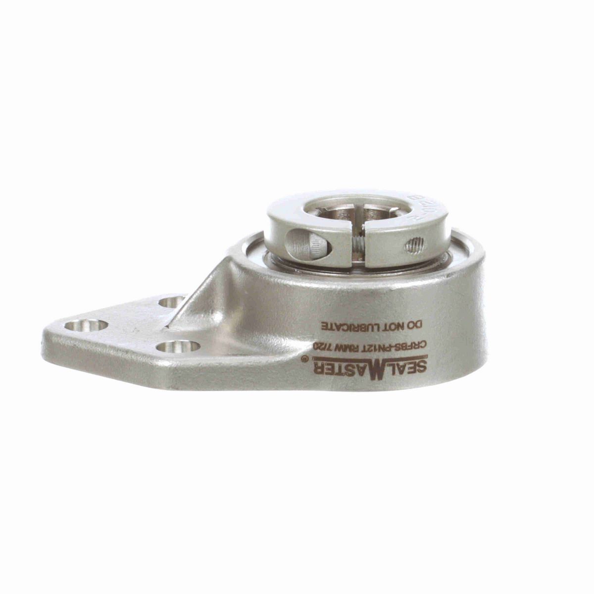 Sealmaster Mounted Stainless Steel Three Bolt Flange Bracket Ball Bearing - 52100 Bearing Steel, Phosphorus Nickel Coated - Concentric Lock - Corrosion Resistant - Reduced Maintenance - Lubed for Life - CRFBS-PN12T RMW