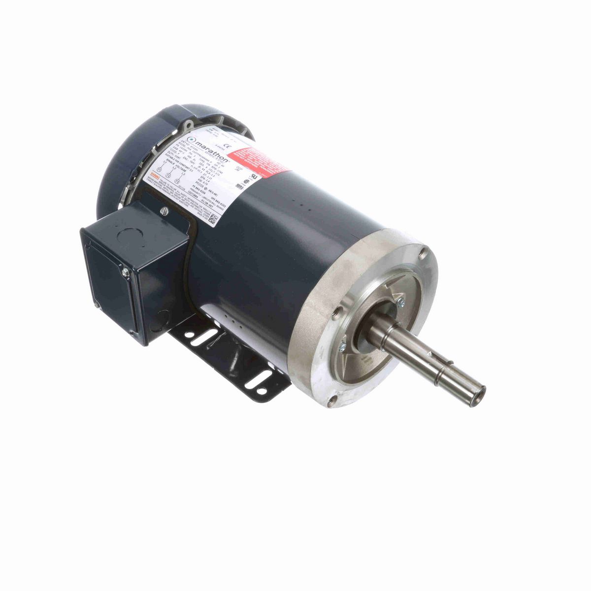 LEESON Close-Coupled Pump Motor, 1 HP, 3 Ph, 60 Hz, 575 V, 1800 RPM, 143JM Frame, TEFC - GT3201
