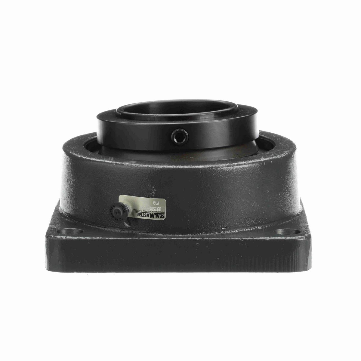 Sealmaster Mounted Cast Iron Four Bolt Flange Spherical Roller - 52100 Bearing Steel, Black Oxided - Collar Mount Lock - USFB5000-315-C