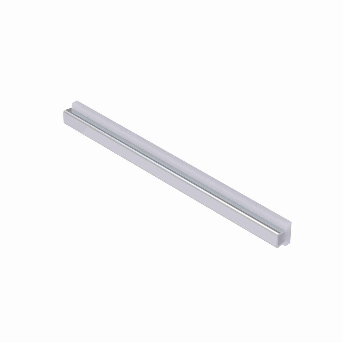 System Plast Tee Guide Rail: 1"W X 0.79"H X 120"L White UHMW-PE - VG-SSTS-1.00-10