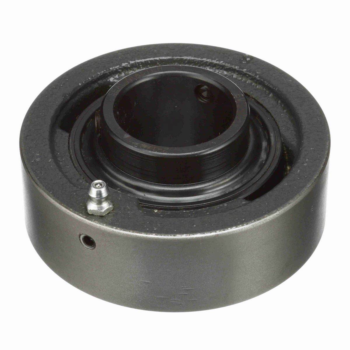 Sealmaster Mounted Cast Iron Cylindrical Cartridge Ball Bearing - 52100 Bearing Steel, Black Oxided - Concentric Lock - SC-23TC