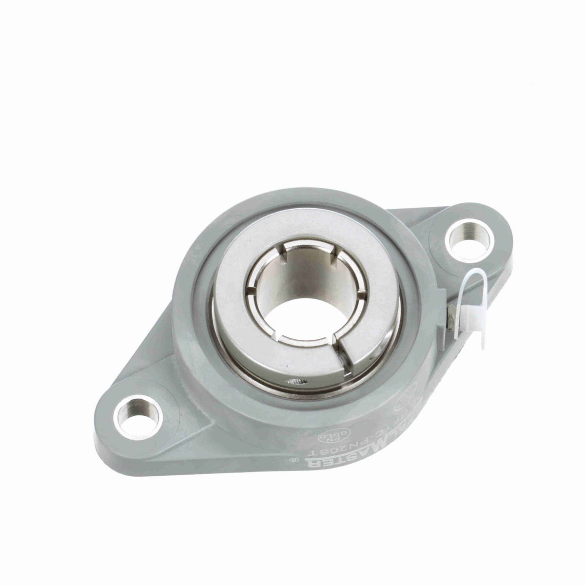 Sealmaster Mounted Composite Two Bolt Flange Ball Bearing - 52100 Bearing Steel, Phosphorus Nickel Coated - Concentric Lock - Corrosion Resistant - CRFTC-PN206T