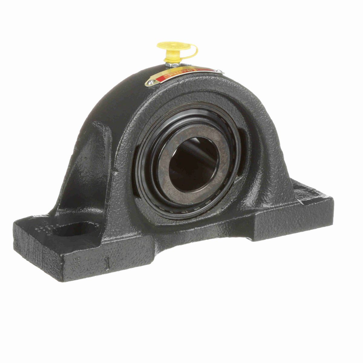 Sealmaster Mounted Cast Iron Two Bolt Pillow Block Ball Bearing - 52100 Bearing Steel, Black Oxided - Setscrew Lock - MP-20C