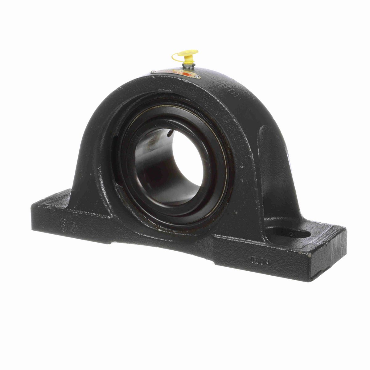 Sealmaster Mounted Cast Iron Two Bolt Low Base Pillow Block Ball Bearing - 52100 Bearing Steel, Black Oxided - Setscrew Lock - NPL-43