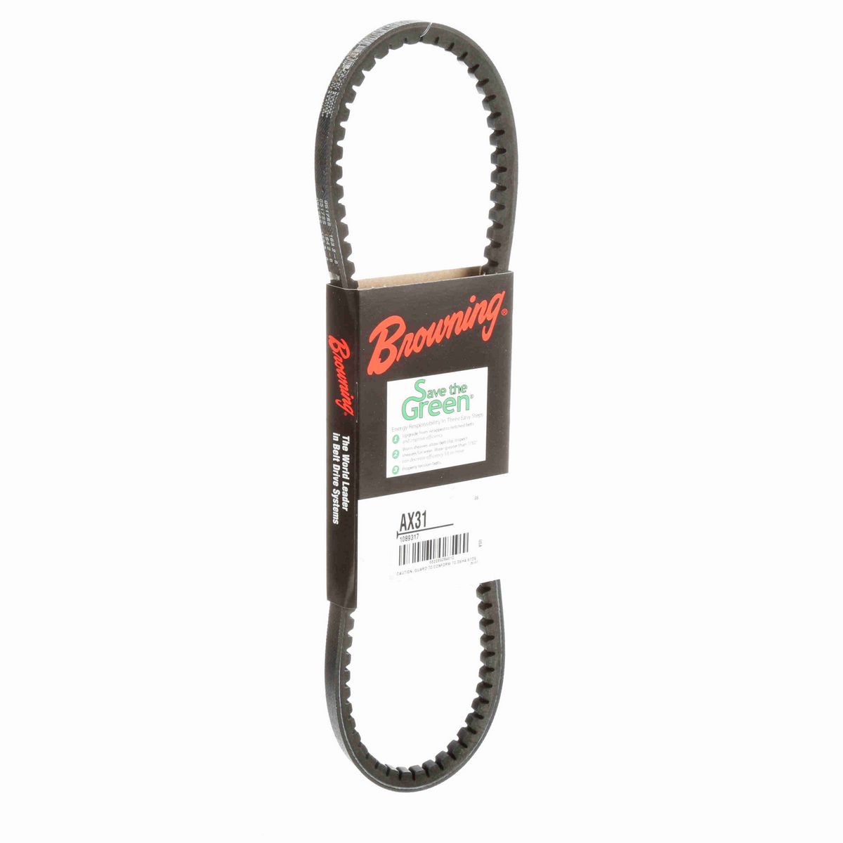 Browning EPDM Notched Belt 98% Efficient - AX31