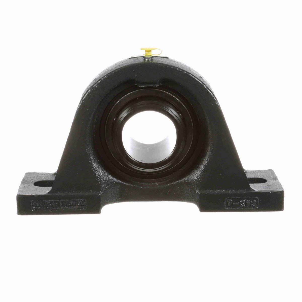 Sealmaster Mounted Cast Iron Two Bolt Pillow Block Ball Bearing - 52100 Bearing Steel, Black Oxided - Double Setscrew Lock - SPD-40