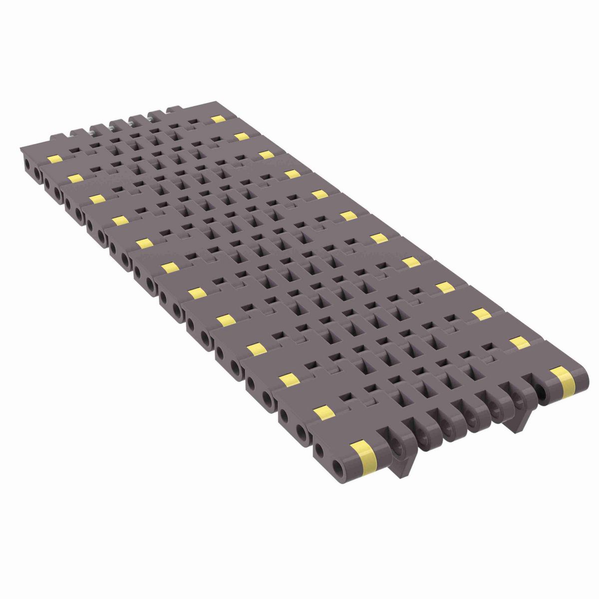 Rexnord 8506 Metric Width Straight Running Flush Grid, Material: Brown High Performance, Width: 85mm, Pitch: 0.75in - 81416531
