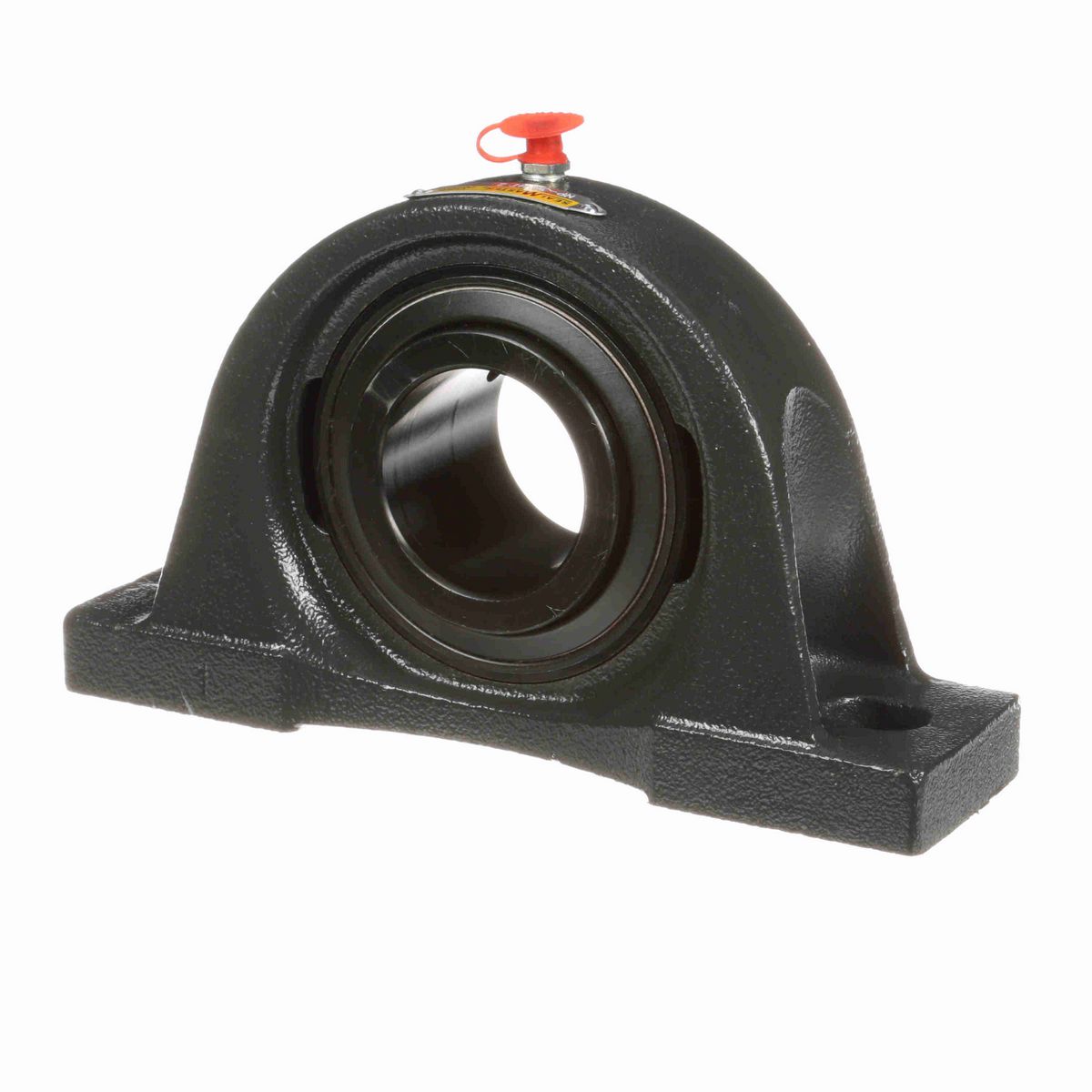 Sealmaster Mounted Cast Iron Two Bolt Pillow Block Ball Bearing - 52100 Bearing Steel, Black Oxided - Setscrew Lock - High Temperature - NP-32 HT