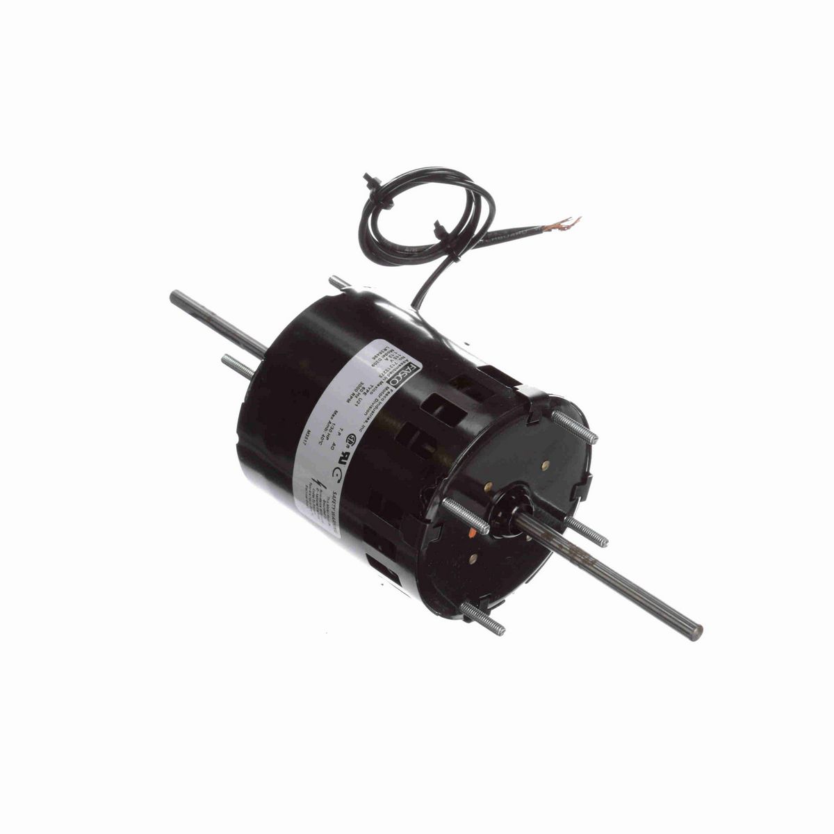 FASCO Fan and Blower Motor, 1/30 HP, 1 Ph, 60 Hz, 115 V, 3000 RPM, 1 Speed, 3.3" Diameter, OAO - D209