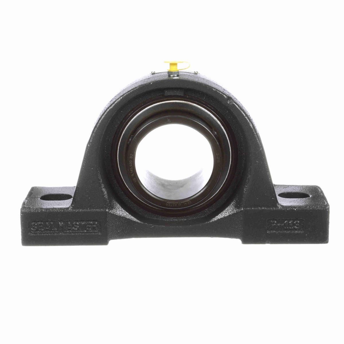 Sealmaster Mounted Cast Iron Two Bolt Low Base Pillow Block Ball Bearing - 52100 Bearing Steel, Black Oxided - Setscrew Lock - NPL-47