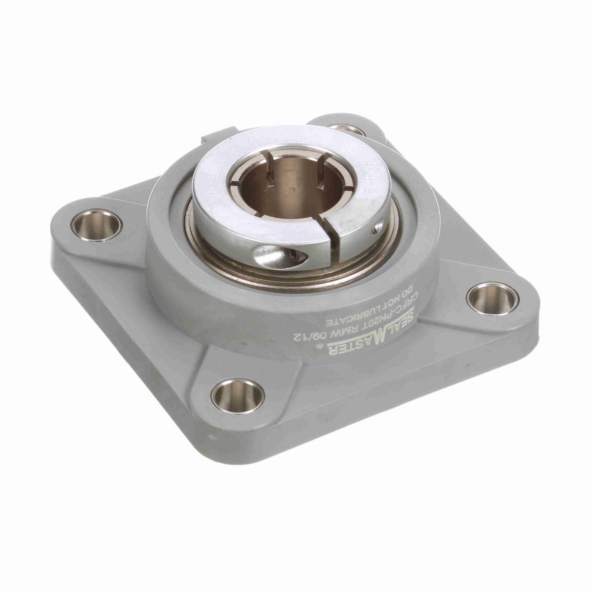 Sealmaster Mounted Composite Four Bolt Flange Ball Bearing - 52100 Bearing Steel, Phosphorus Nickel Coated - Concentric Lock - Corrosion Resistant - Reduced Maintenance - Lubed for Life - CRFC-PN20T RMW
