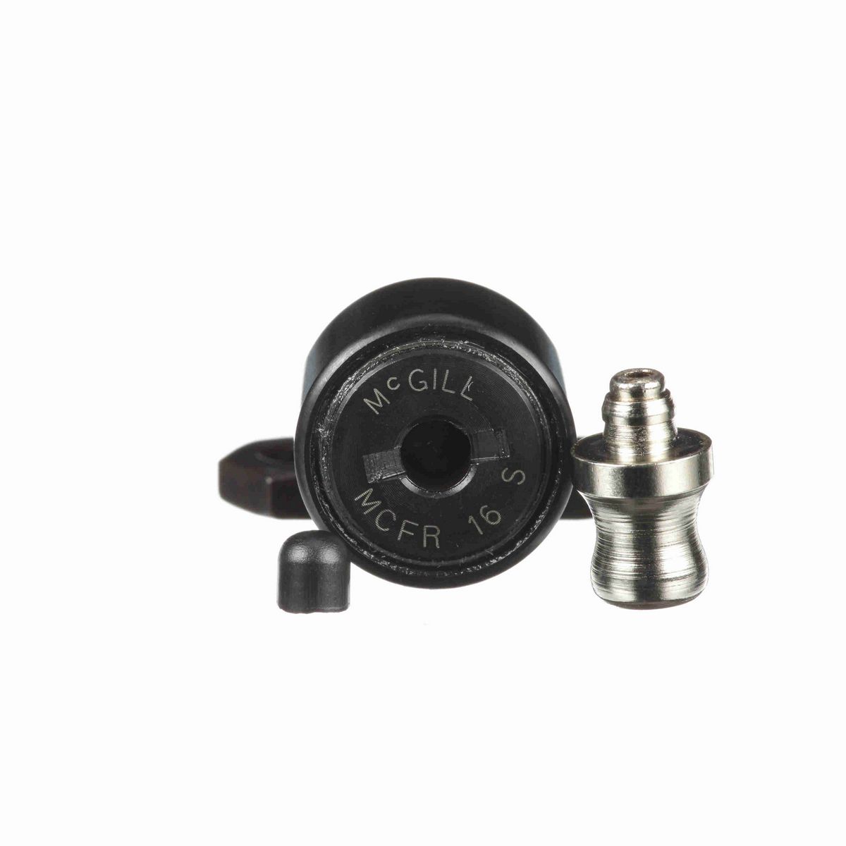 Опорный ролик с цапфой McGill CAMROL MCFR 16 S, бочкообразный, с уплотнением, со шлицем под отвёртку, метрический