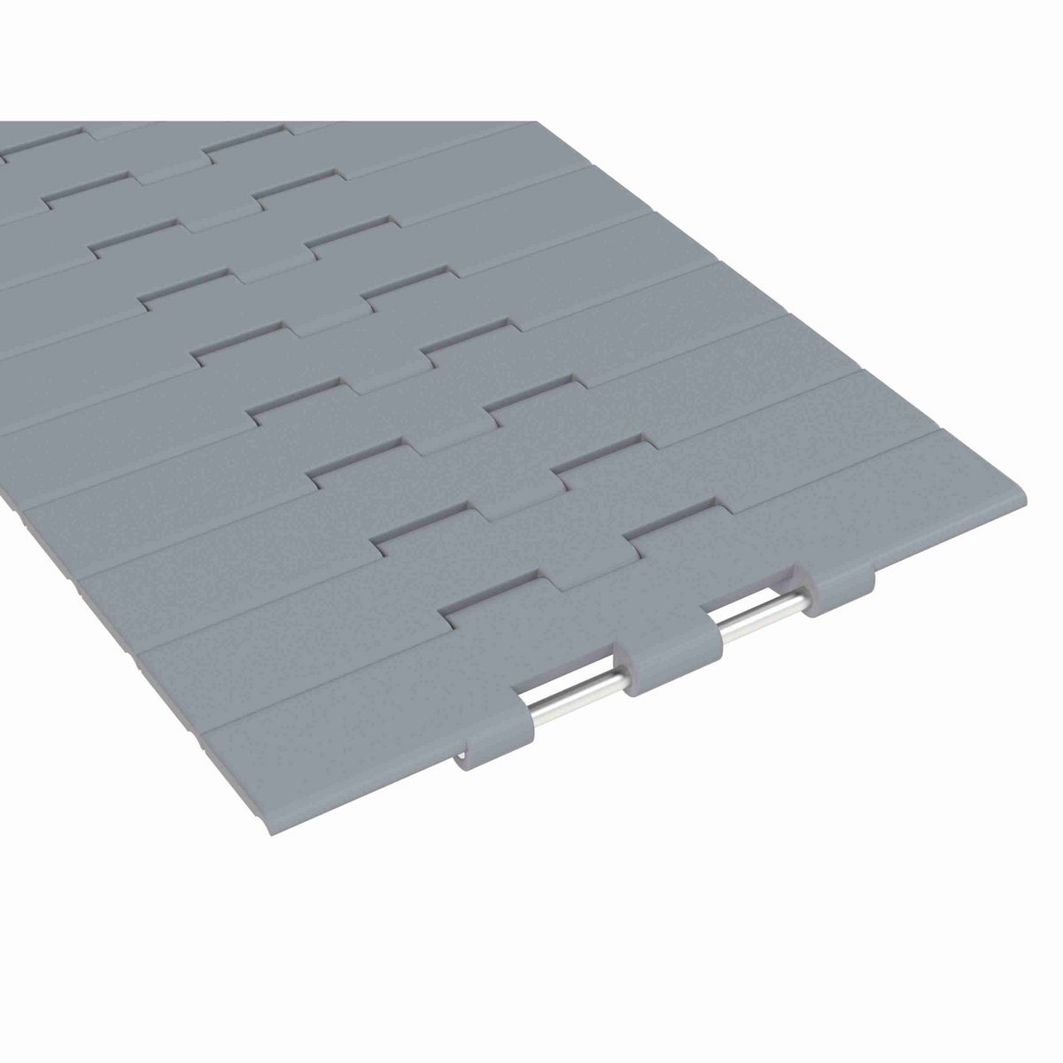 Rexnord 821 Straight Running Solid Top, Material: Silver Platinum Series™ X, Width: 12in, Pitch: 1.5in - 10318344