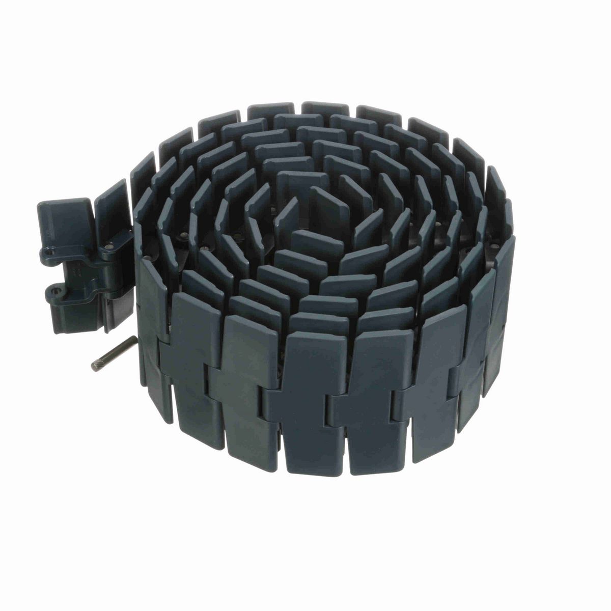 System Plast 879M Side-flexing Solid Top, Material: NG evo (Gray Blue), Width: 4.5in, Pitch: 1.5in - NGE879M-K450