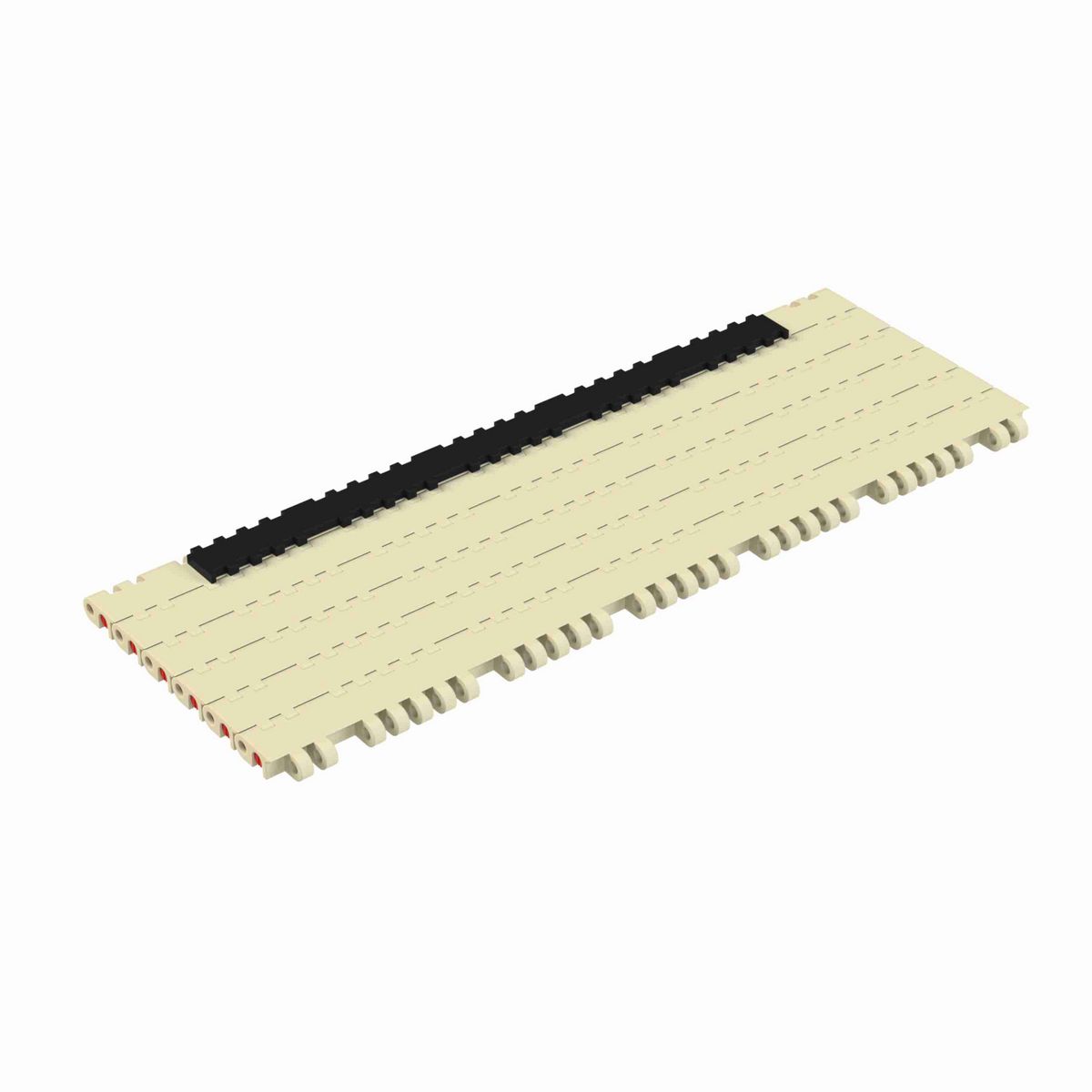 Rexnord 7705 RubberTop® Straight Running RubberTop®, Material: Beige High Temperature, Width: 18in, Pitch: 1in - 10193893