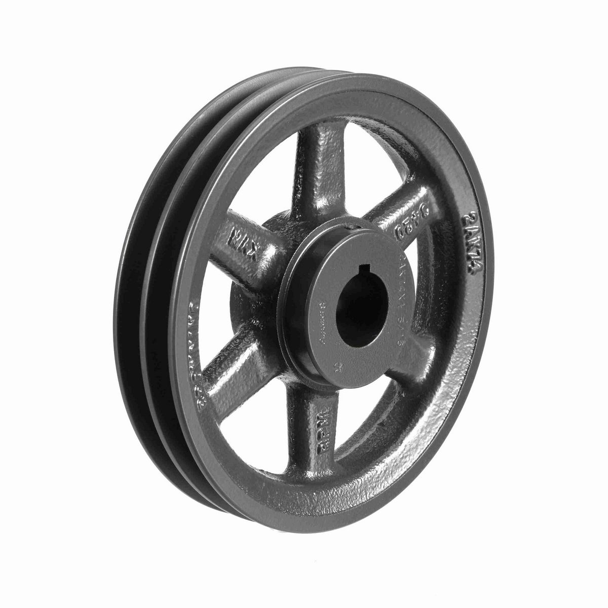 Browning 2 Groove Cast Iron FHP - Finished Bore Sheave - 2AK74X 1 3/16