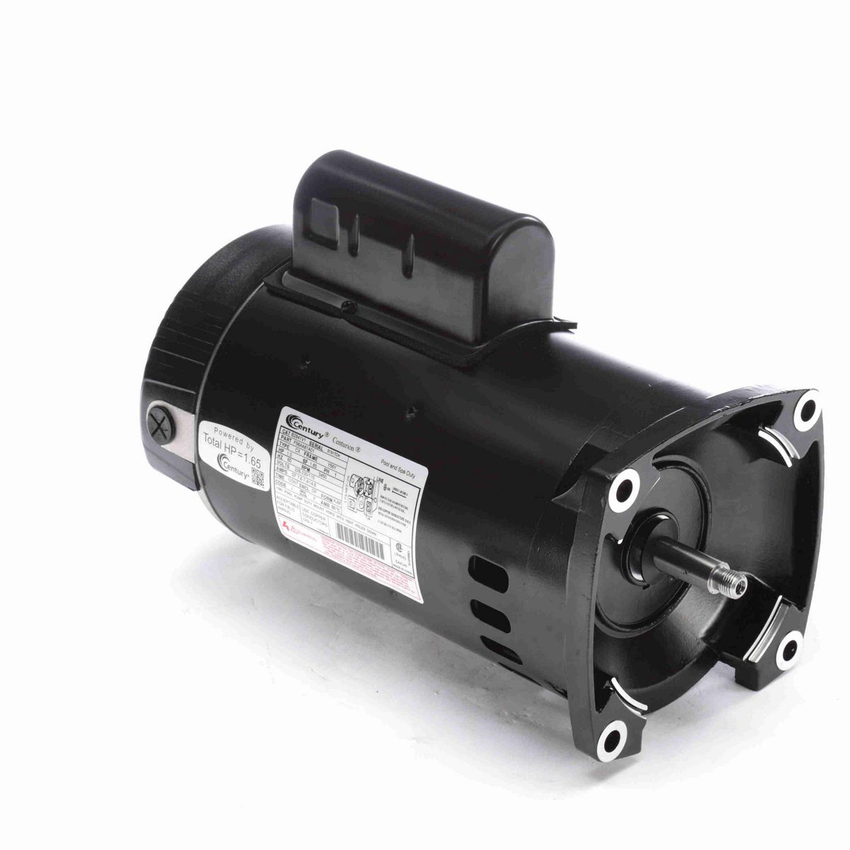 Century Pool Pump Motor, 1.0 HP, 1 Ph, 60 Hz, 208-230/115 V, 3600 RPM, Y56Y Frame, DP - B2841V1