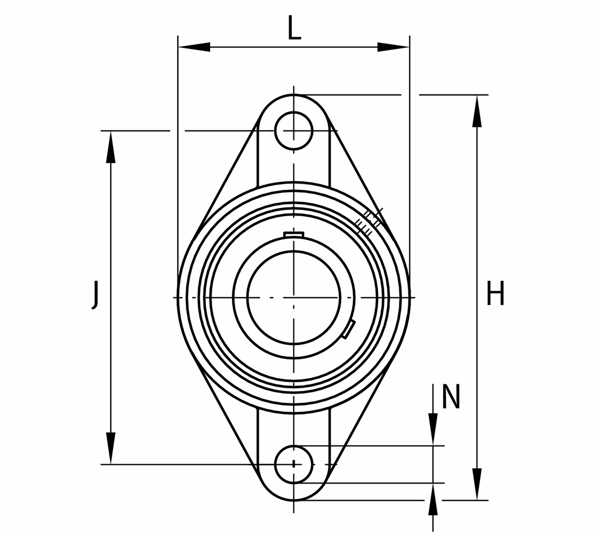 Фланцевый корпус FAG UCFL206-18