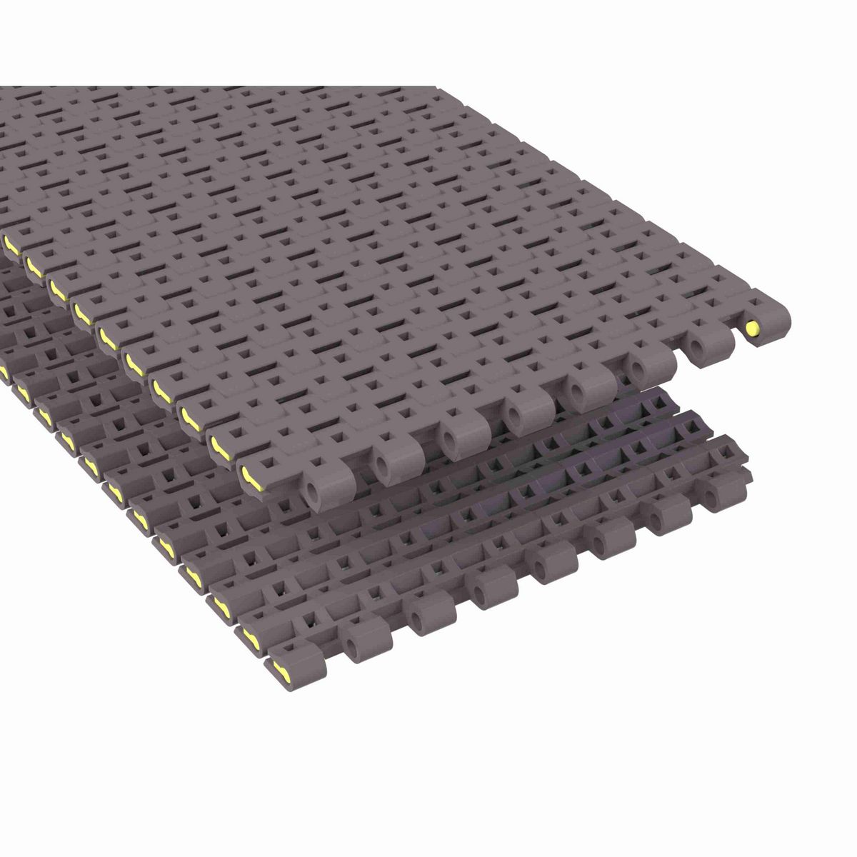 Rexnord 1506 Straight Running Flush Grid, Material: Brown High Performance, Width: 6in, Pitch: 15mm - HP1506-6