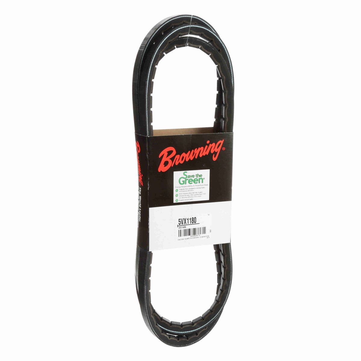 Browning EPDM Notched Belt 98% Efficient - 5VX1180
