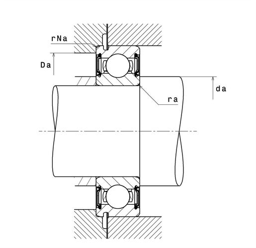 Однорядный шарикоподшипник NTN 6307LLUNC3/5K
