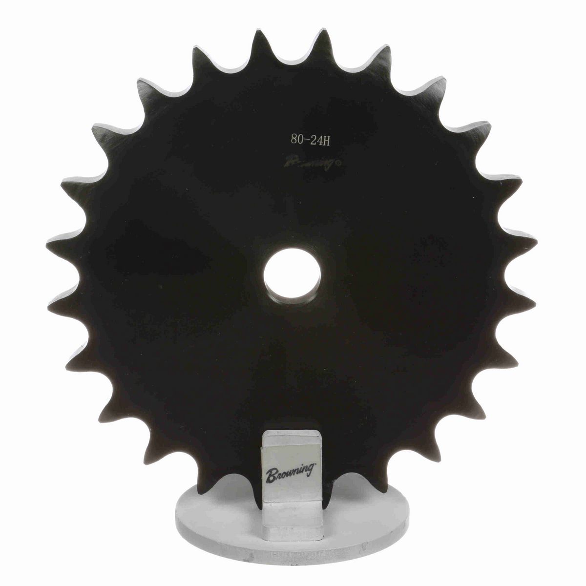 Browning Steel Minimum Plain Bore Roller Chain Sprocket - 80A24