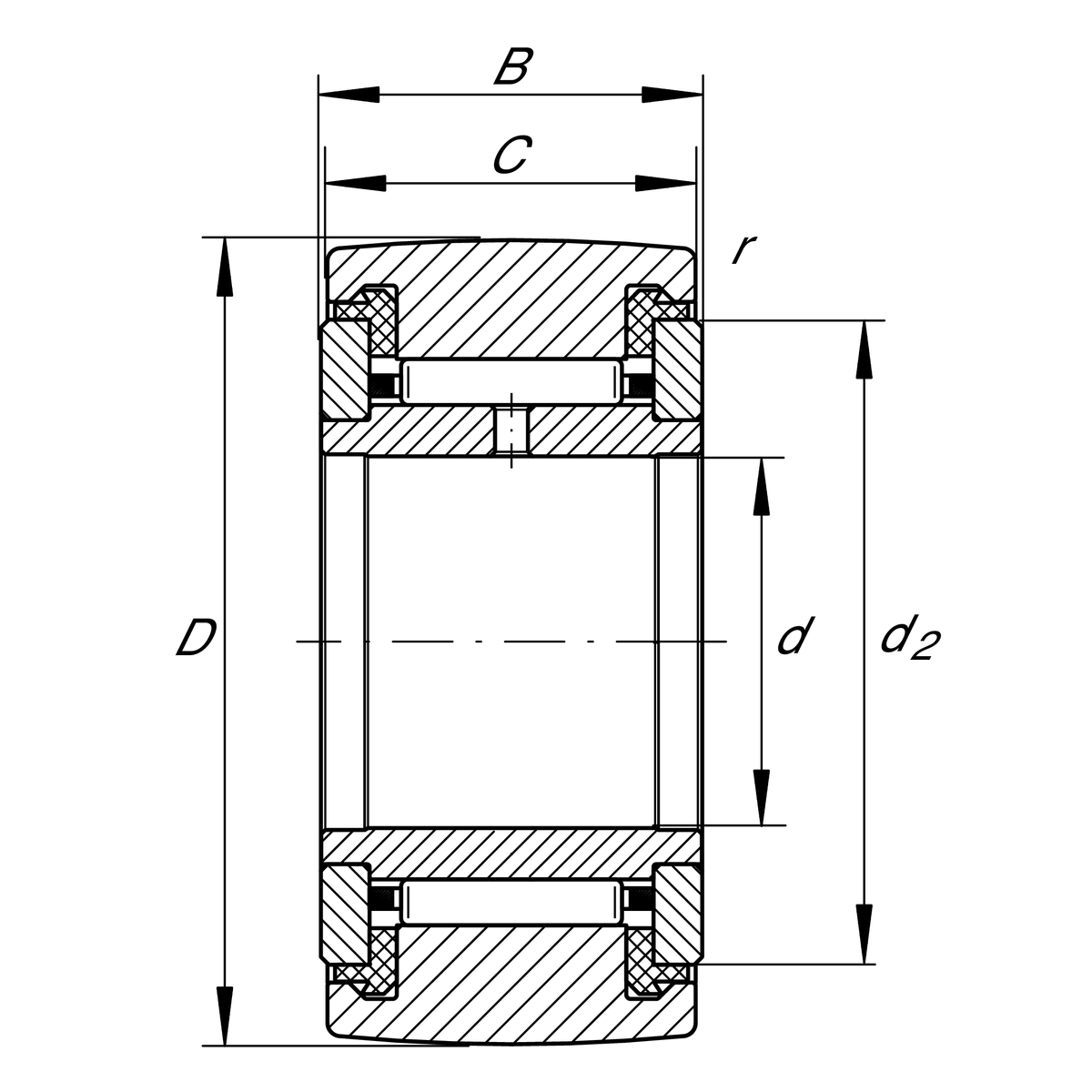 Опорный ролик INA NATR15-PP