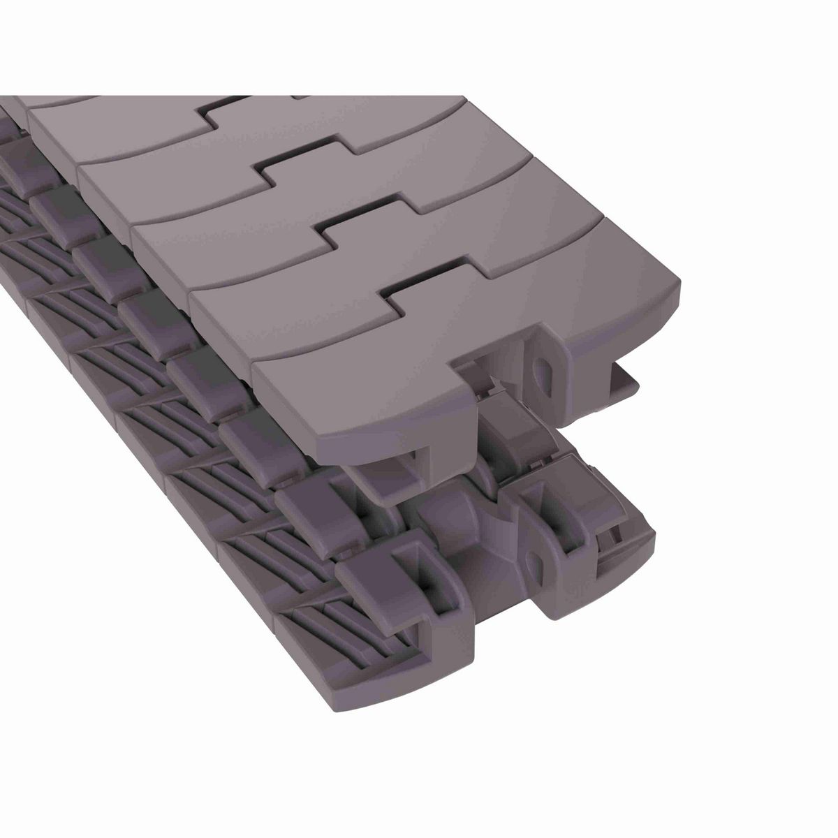 Rexnord 1050 FT TAB Side-flexing Solid Top, Material: Brown High Performance, Width: 3.3in, Pitch: 1in - 749.63.31