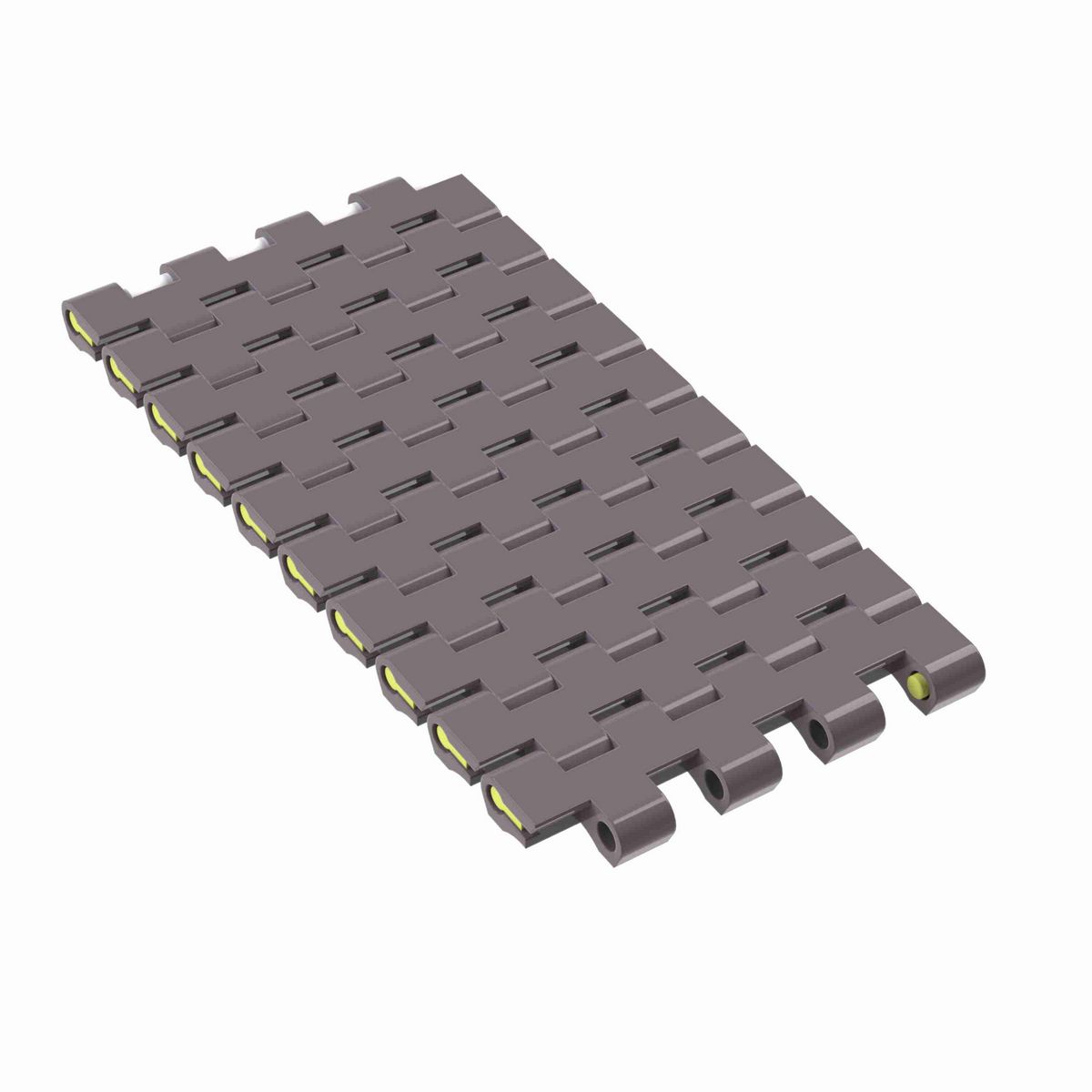 Rexnord 1505 Straight Running Solid Top, Material: Brown High Performance, Width: 3in, Pitch: 15mm - HP1505-3