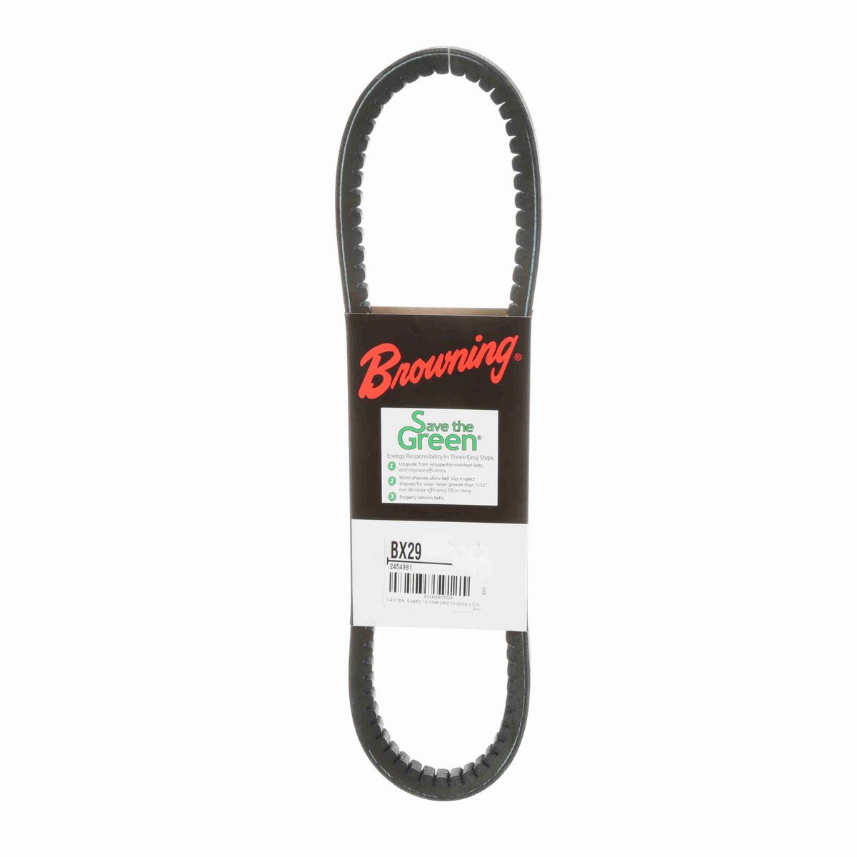 Browning EPDM Notched Belt 98% Efficient - BX29