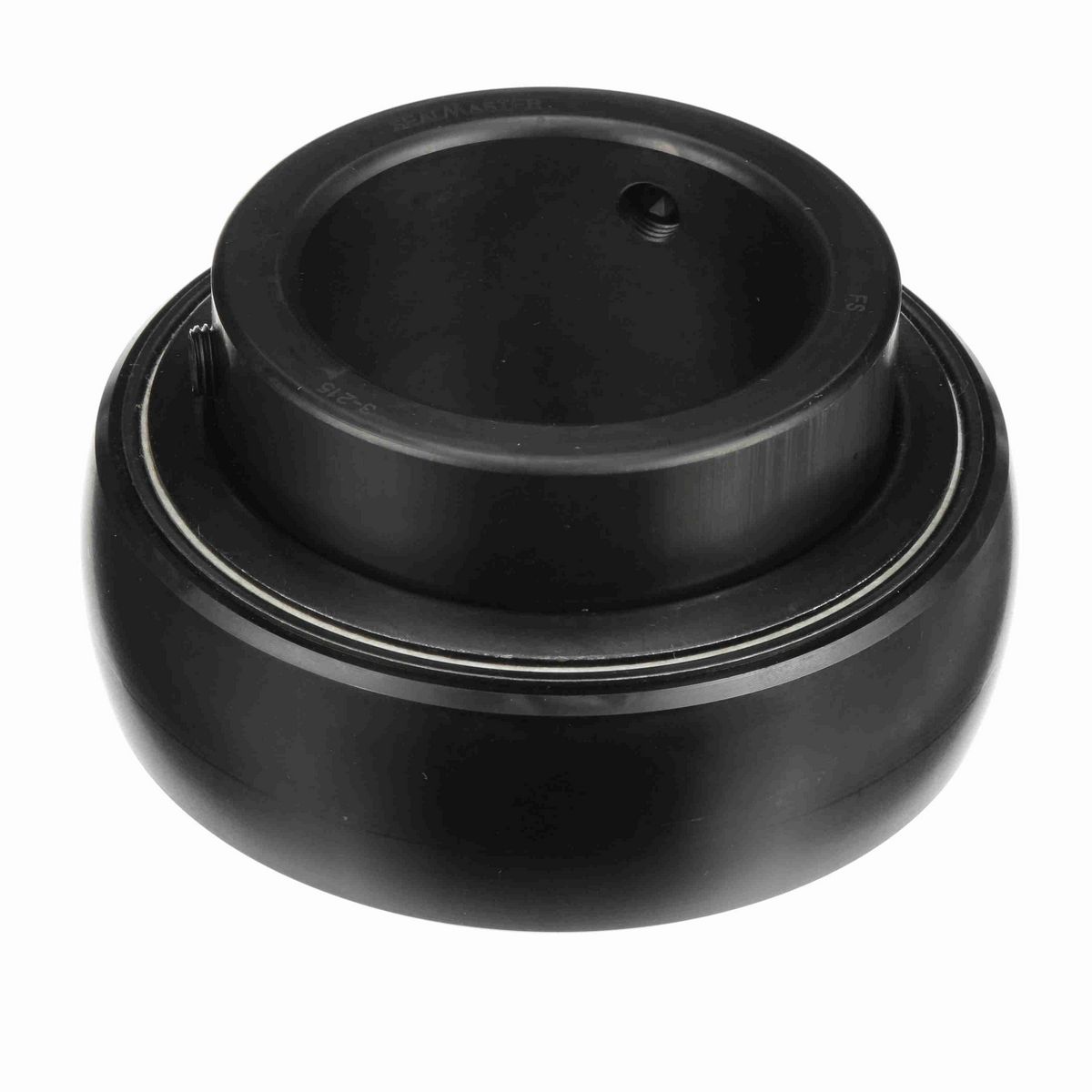 Sealmaster Mounted Insert Only Ball Bearing - 52100 Bearing Steel, Black Oxided - Setscrew Lock - 3-215