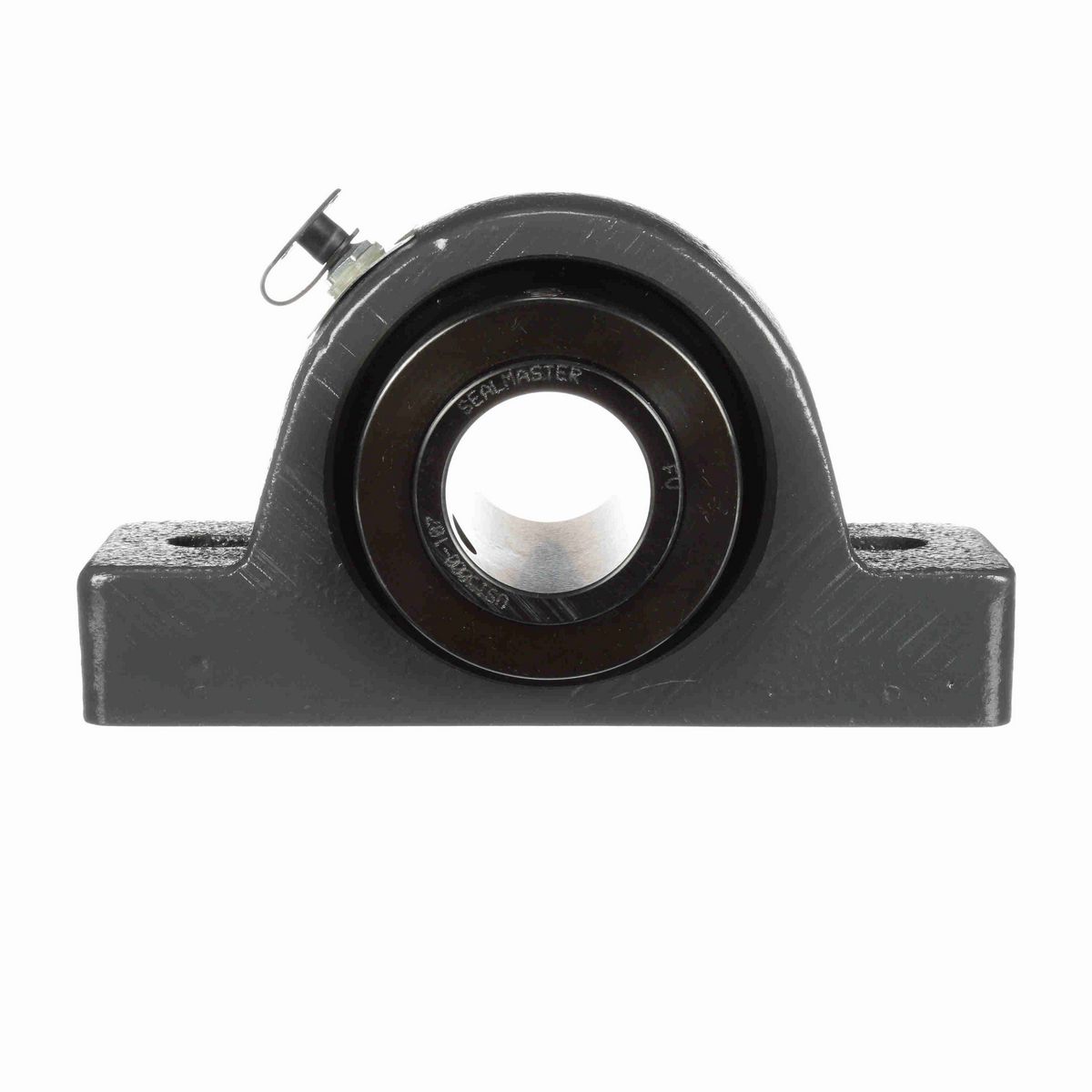 Sealmaster Mounted Cast Iron Two Bolt Pillow Block Spherical Roller - 52100 Bearing Steel, Black Oxided - Collar Mount Lock - USRB5000-107
