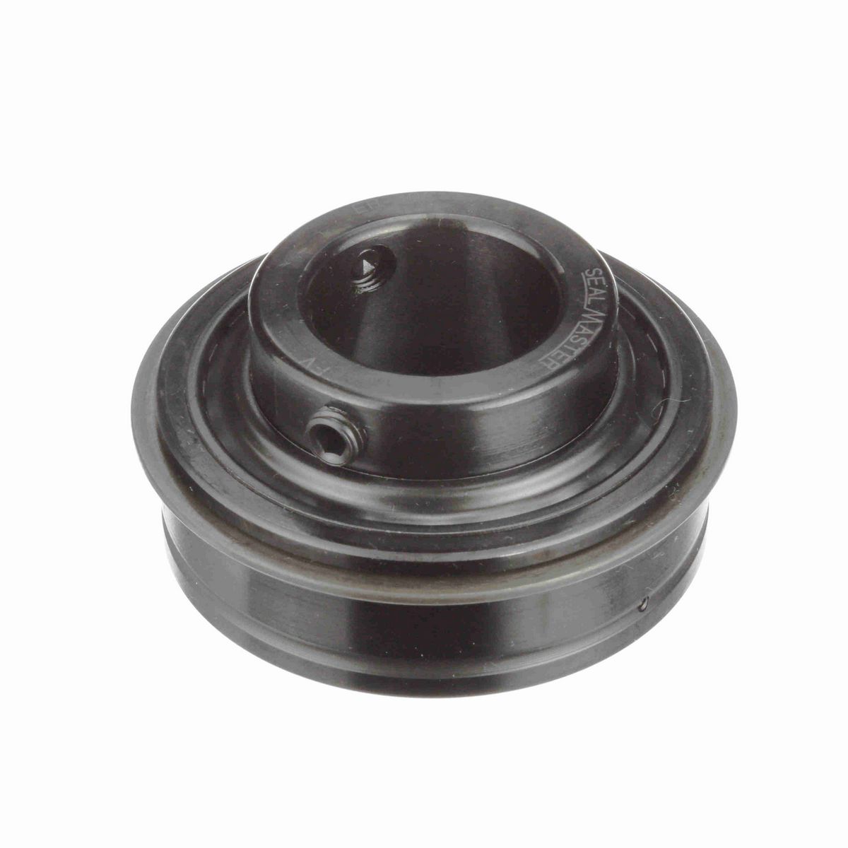 Sealmaster Mounted Insert Only Ball Bearing - 52100 Bearing Steel, Black Oxided - Setscrew Lock - ER-20C