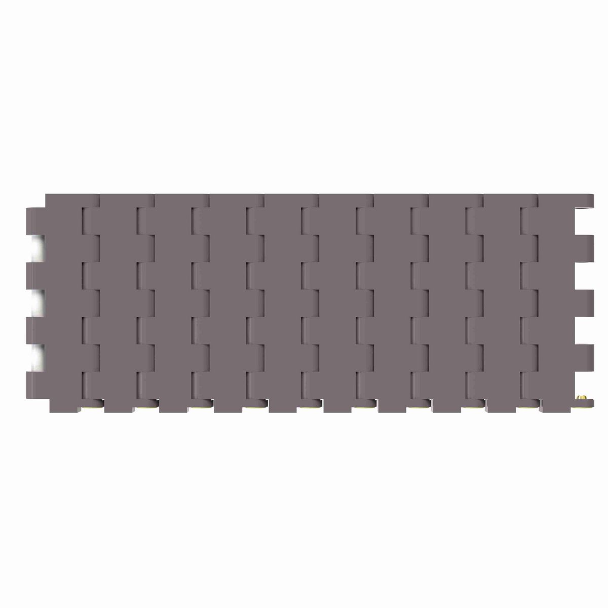 Rexnord 5935 Straight Running Solid Top, Material: Brown High Performance, Width: 3in, Pitch: 0.75in - 81414931