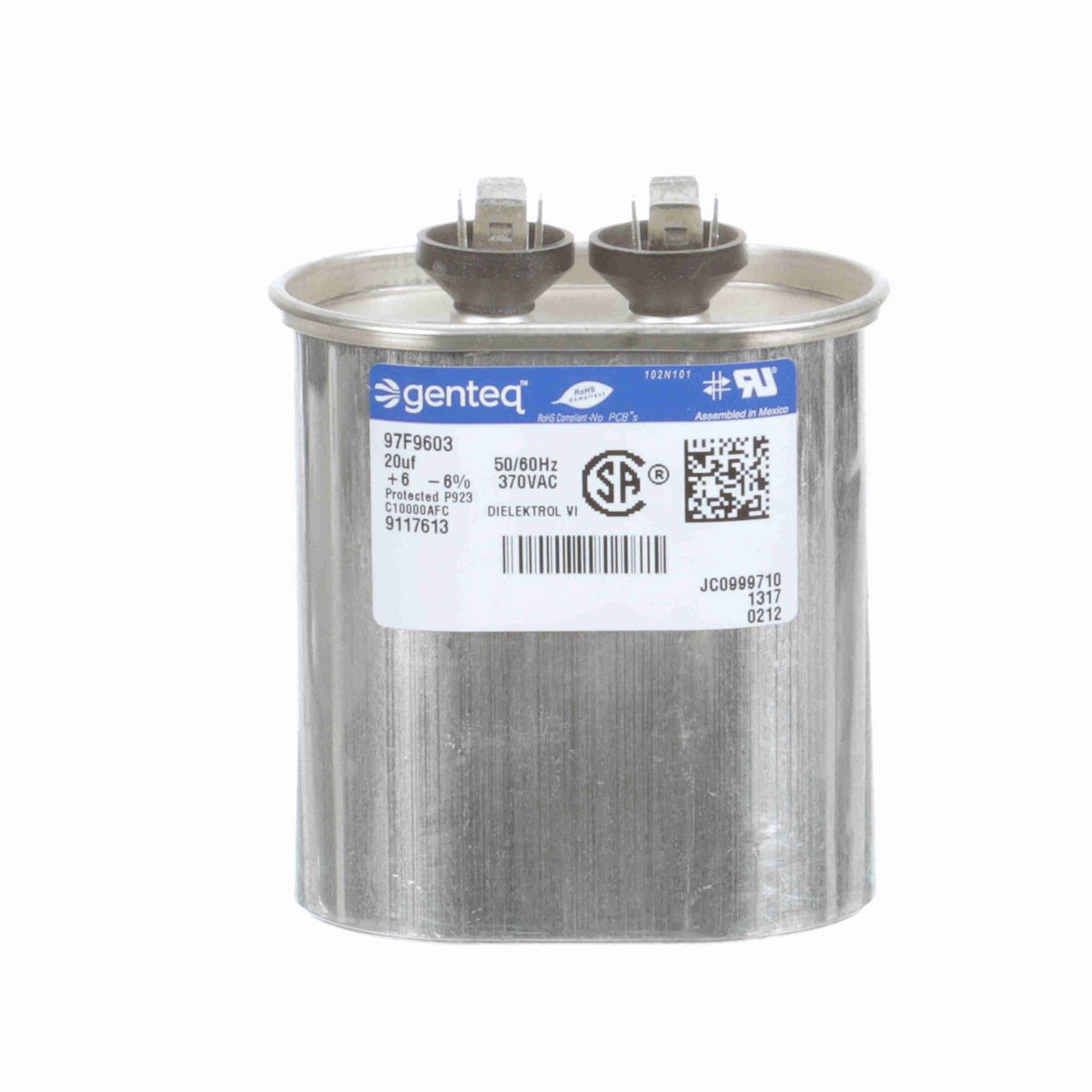 LEESON RUN CAP 20 MFD 370 VOLT - A380