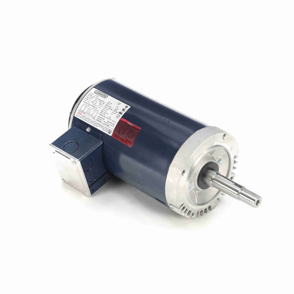 LEESON Close-Coupled Pump Motor, 2 & 1.50 HP, 3 Ph, 60 & 50 Hz, 230/460 & 190/380 V, 1800 & 1500 RPM, 145JMV Frame, DP - GT4107