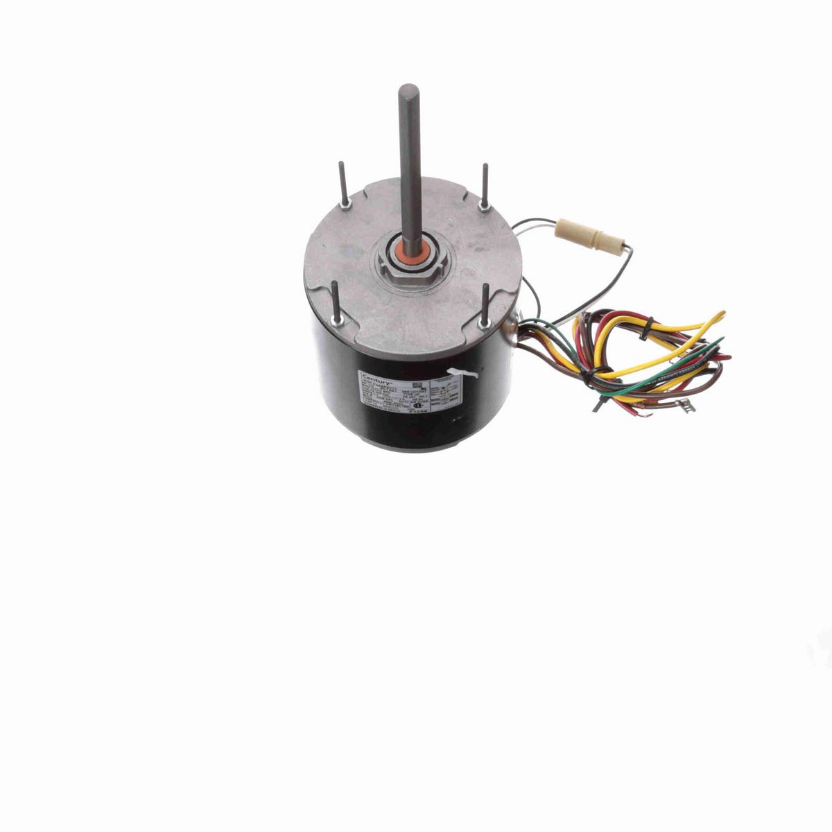 Century Condenser Fan Motor, 1/2 HP, 1 Ph, 60 Hz, 208-230 V, 1075 RPM, 2 Speed, 48 Frame, SEMI ENCL - F1056