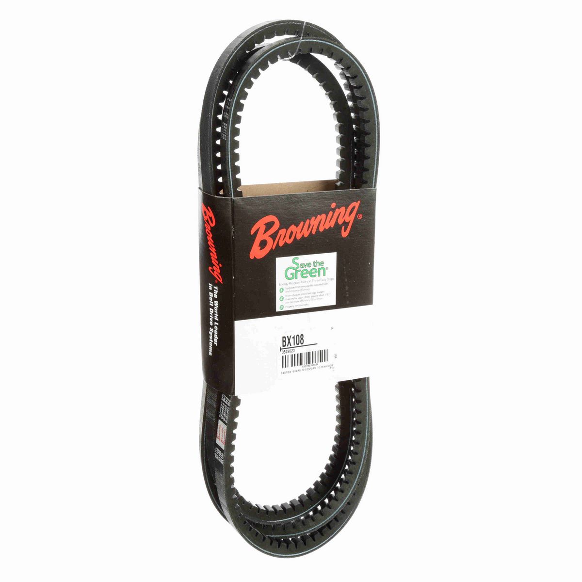 Browning EPDM Notched Belt 98% Efficient - BX108