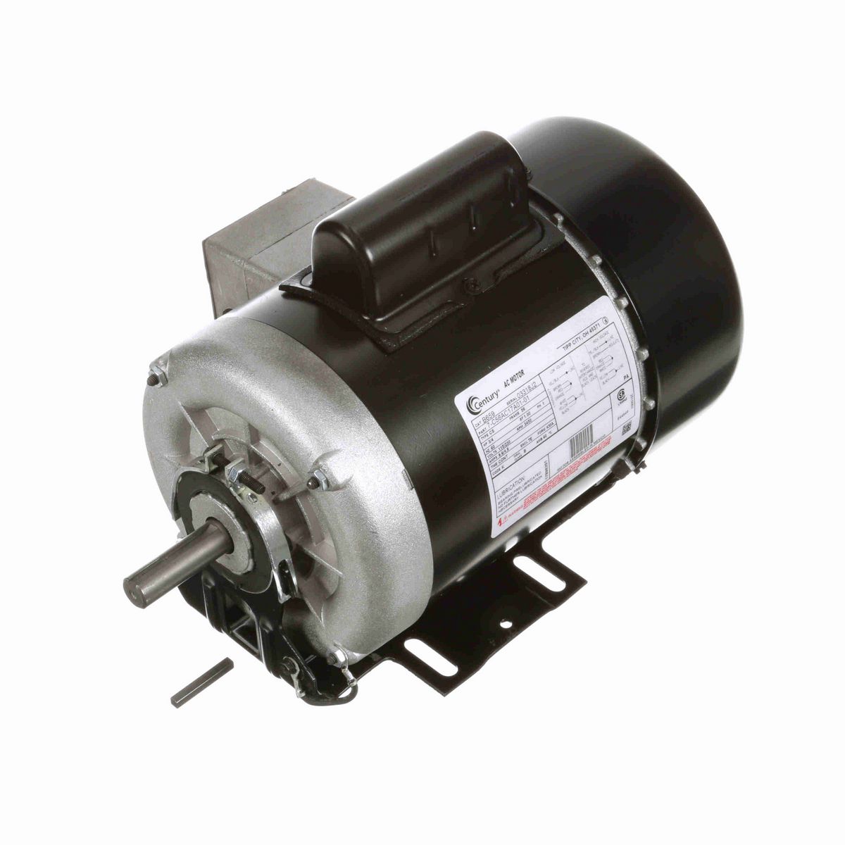 Century General Purpose Motor, 3/4 HP, 1 Ph, 60 Hz, 115/230 V, 3600 RPM, 56 Frame, TEFC - B659