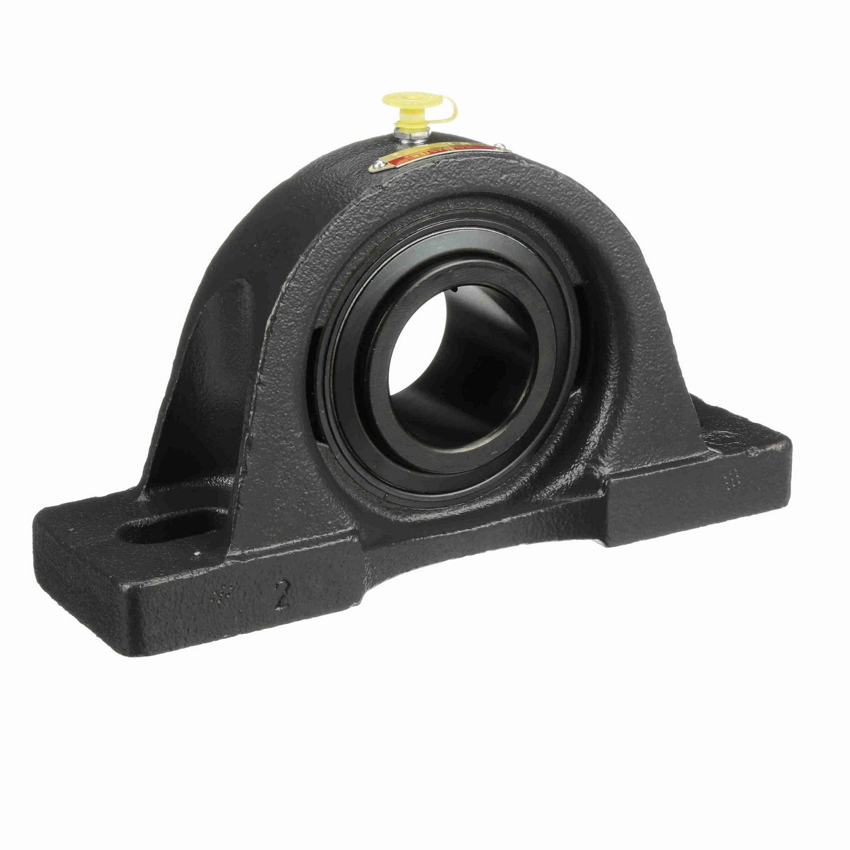 Sealmaster Mounted Cast Iron Two Bolt Pillow Block Ball Bearing - 52100 Bearing Steel, Black Oxided - Setscrew Lock - MP-32
