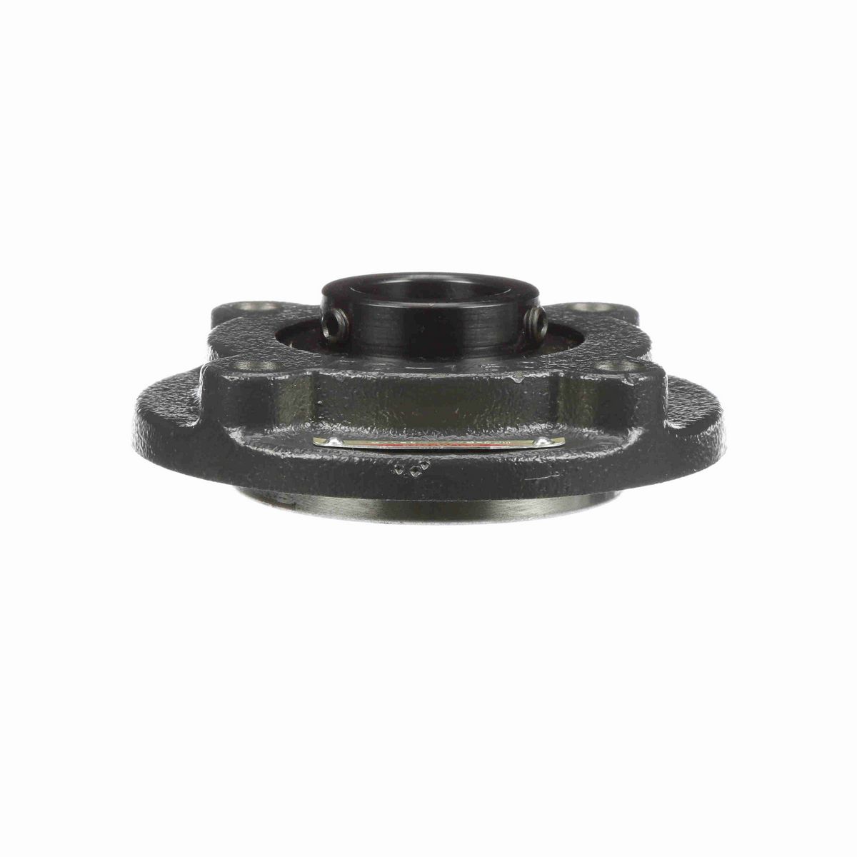 Sealmaster Mounted Cast Iron Flange Cartridge Ball Bearing - 52100 Bearing Steel, Black Oxided - Setscrew Lock - MFC-20