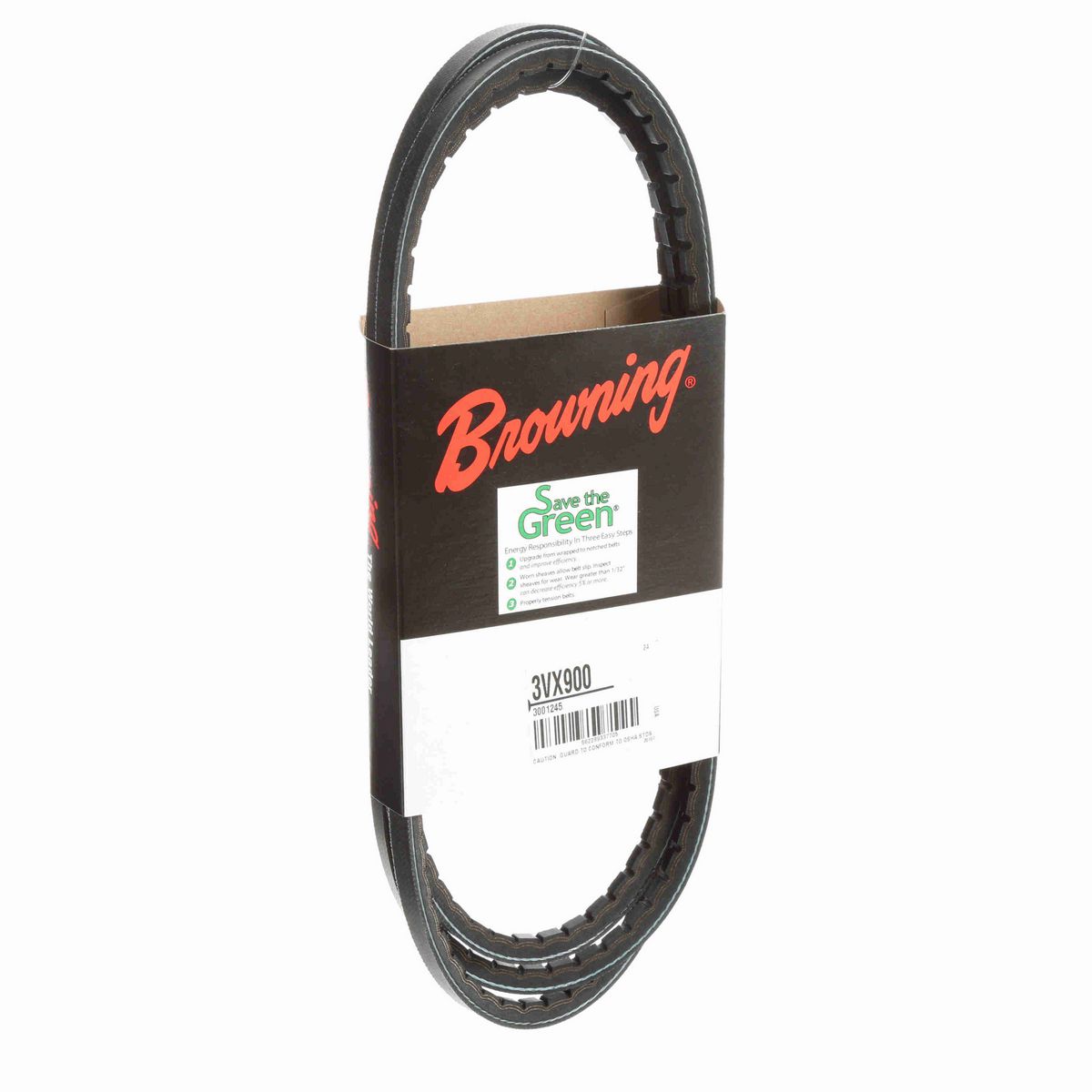 Browning EPDM Notched Belt 98% Efficient - 3VX900