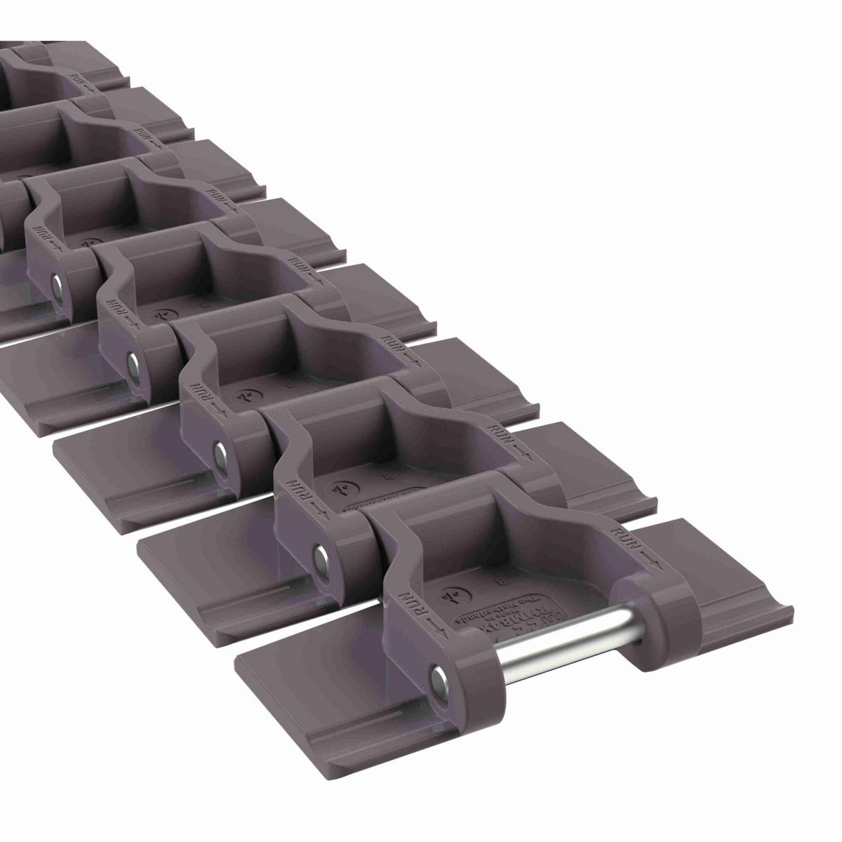 Rexnord 880M Side-flexing Solid Top, Material: Brown High Performance, Width: 3.25in, Pitch: 1.5in - 781.10.20