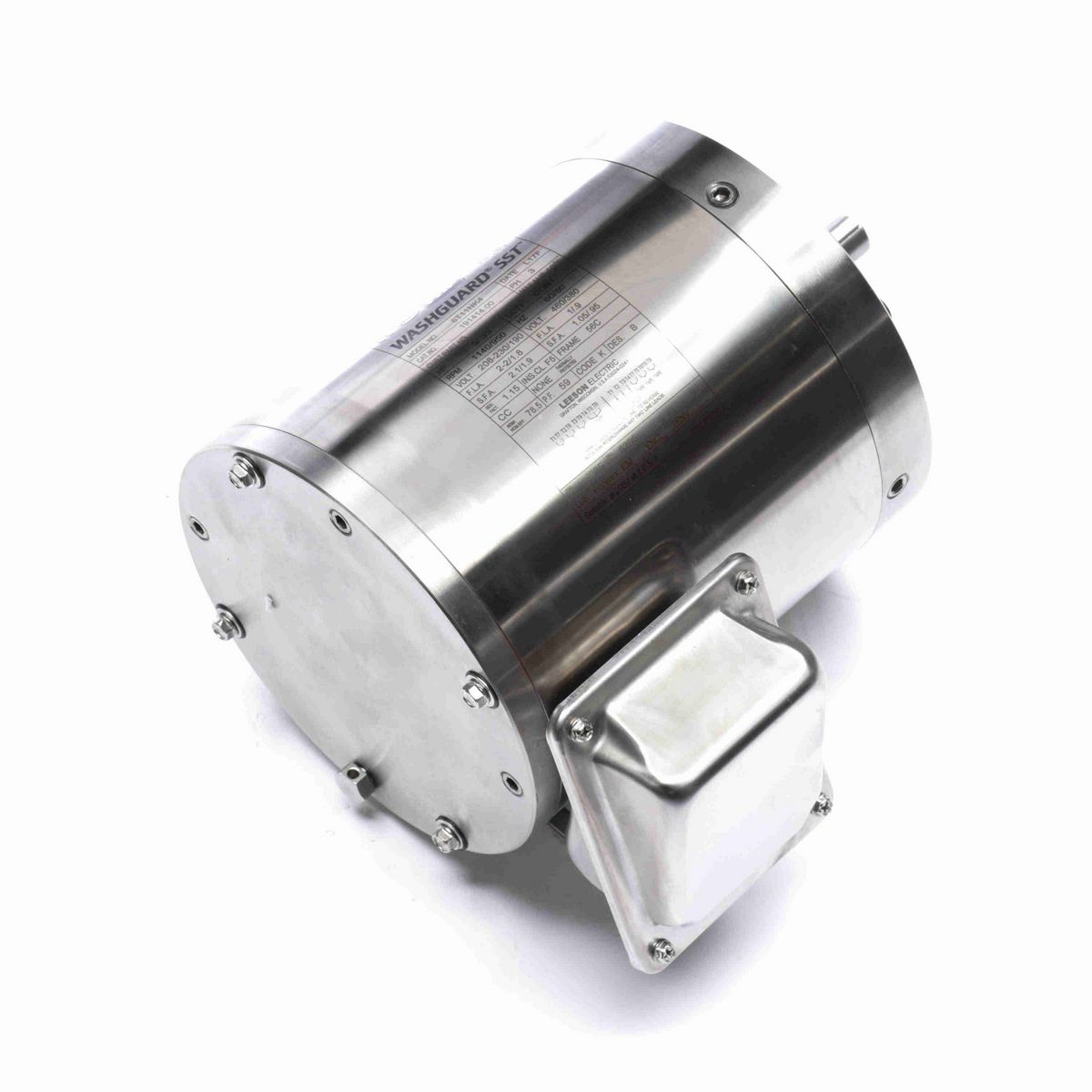 LEESON SST Duck™ General Purpose Motor, 0.50 & 0.33 HP, 3 Ph, 60 & 50 Hz, 230/460 & 190/380 V, 1200 & 1000 RPM, 56C Frame, TENV - 191414.00